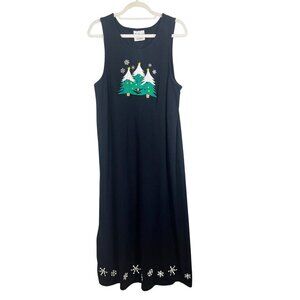 white christmas dresses Christmas Cartoon Women's Golf Sleeveless Zipper Dresses with Built in Shorts XL main image 1
